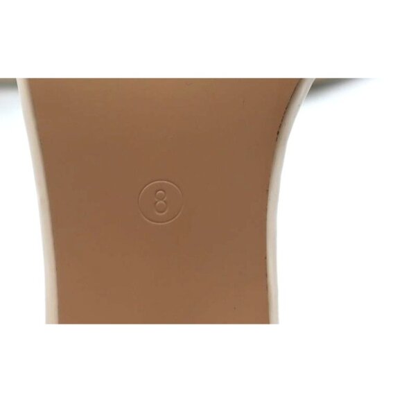 PrettyLittleThing Clear Lucite Heels Perspex Square Toe Sz8 Beige Early 2000s - Picture 3 of 7